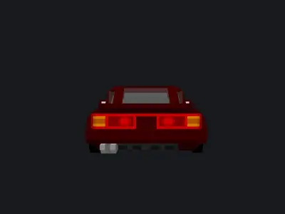 Toyota Supra A70 MK3 Low-poly 3D model