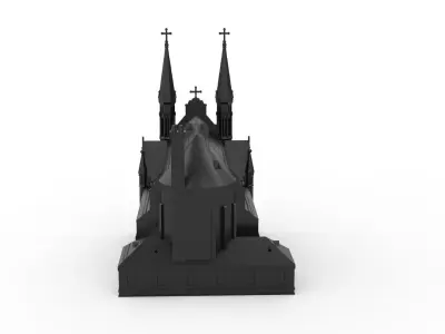 St Pauls Cathedral Birmingham - Alabama 3D print model