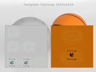 Ball Volley Basket Free 3D model