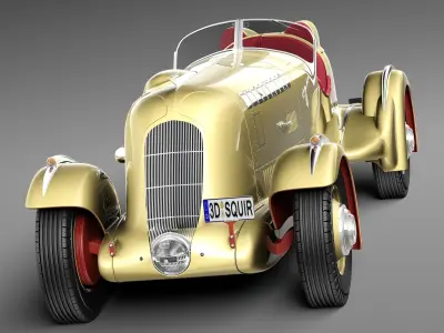 Duesenberg SJ Special Mormon Meteor 1935 3D model