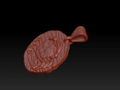 Horoscope Cancer pendant 3D print model