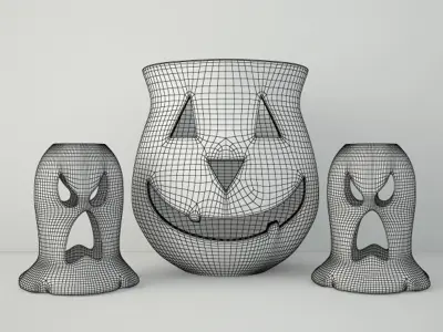 Halloween Lanterns 3D model