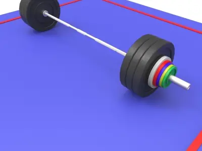 Olympic Weights Low-poly 3D model