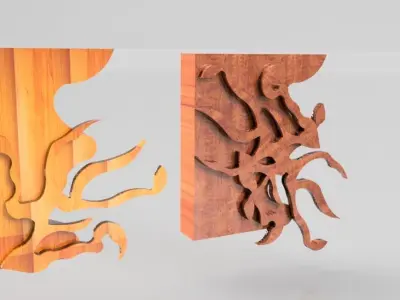 Molding decoration lu design 3D model