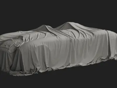Retro Car Cover 07 3D model