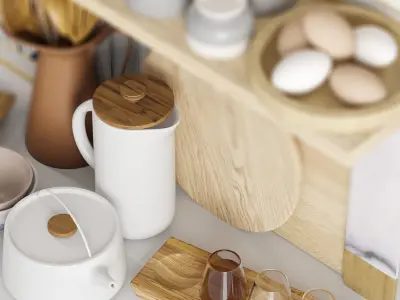 kitchen accessories 3D model