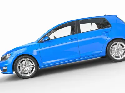 VW Golf VII 7 3D model