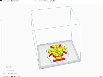 Portuguese National Football Team Emblem 3D print model