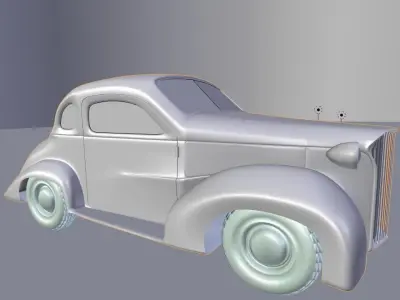 old car  Free 3D model
