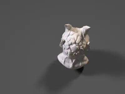 Monster head Low-poly 3D model