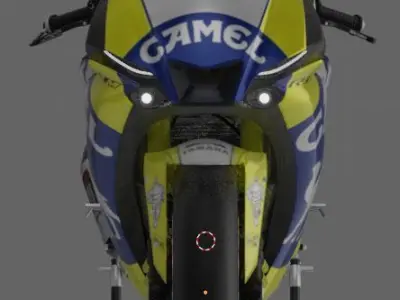 YZF R1-M 2020 Model with Camel Livery 3D model