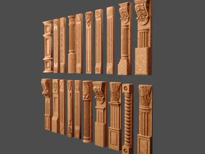 Wood Decor 3D model