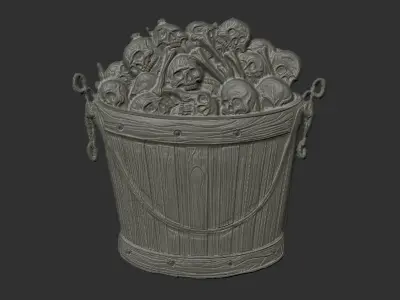 bucketskull cnc  3D print model