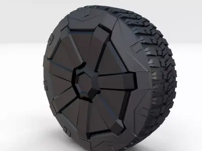 Tesla Cybertruck Wheel 3D model