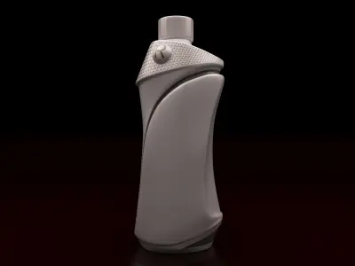 New Design of Metal Drink Bottle Mockup 3D model  3D model