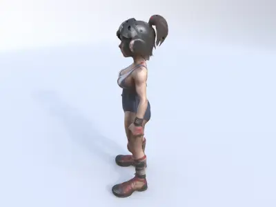 Wrestling 3D model
