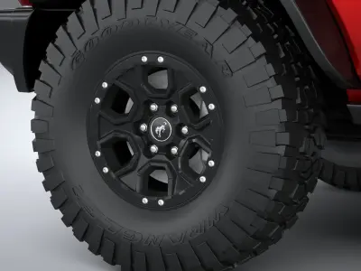 Bronco Wildtrak 4-door 2021 3D model