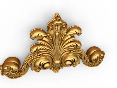 carved classic decorative ornament cnc 3d printing stl 05 3D model