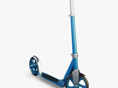Kick scooter blue 3D model