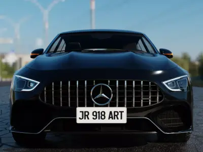 Mercedes Benz AMG GT63  Interior Native Blender Model 3D model