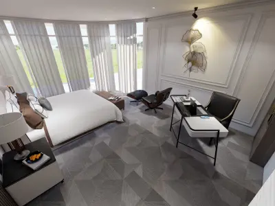 Scene Render Room Hotel President Suite Samosir Indonesia 3D model