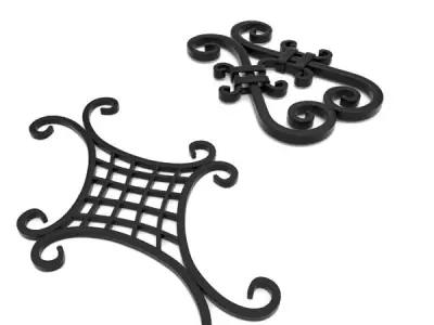 Wrought iron elements vol 4 3D model