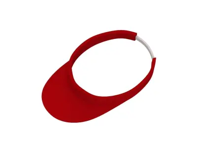 Low-Poly Visor Cap 3D Model Low-poly 3D model