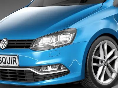 Volkswagen Polo 3door 2015 3D model