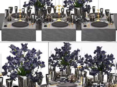 Luxury table setting  3D model