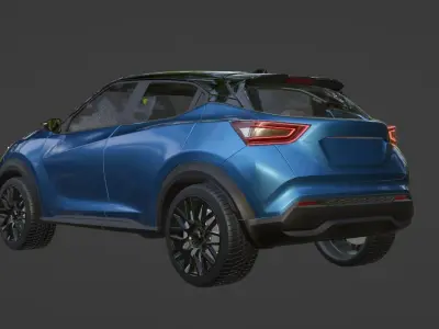 Nissan Juke 2020 blender model polygonal 3D model
