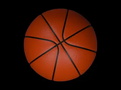 3D BASKETBALL BALL Low-poly 3D model