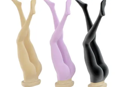 Female mannequin legs in pantyhose 106 3D model