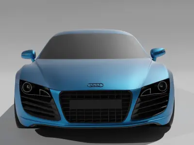 AUDI R8 3D Model Sports Car - Super Car - Hyper Car  3D model