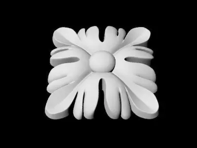 Central decor ornament for furniture 3D model 74