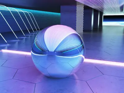 Cyberpunk warehouse - spaceship studio 3D model