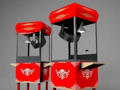 Popcorn Car 3D model