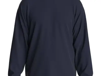 Male raglan longsleeve 3D model