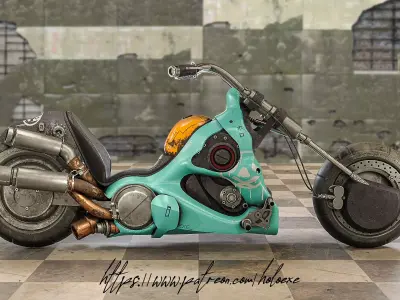 Akira Clown Motorcycle 3D model