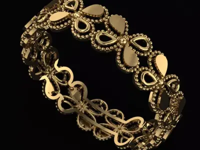 Arabic Tire Ring 3D print model