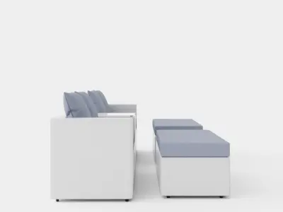 Havana Lounge Set Low-poly 3D model