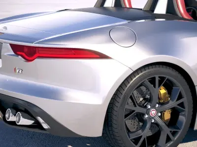 Jaguar F-Type R Convertible 2018 3D model