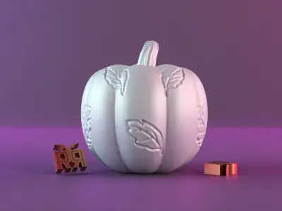 Halloween pumpkin decor 3D print model buy