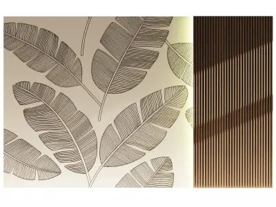 Wall 3D panel 09 3D model