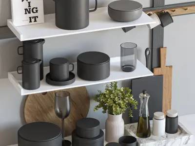 kitchen accessories018 3D model
