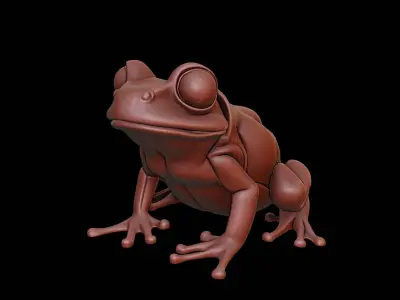 Frog Animal Sculpture 3D print model buy