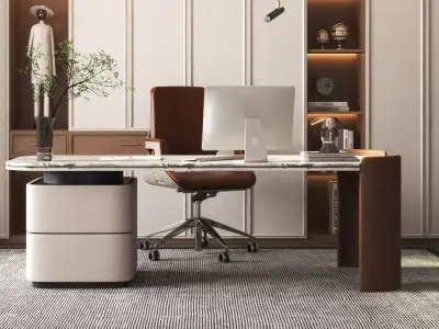 Modern Luxury Home Office 3D model