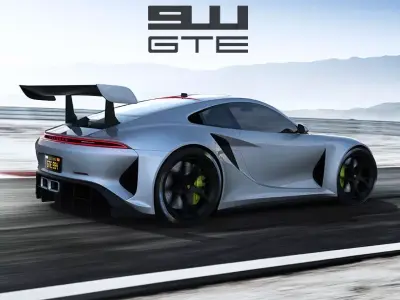 Porsche 911 GTE concept by emrEHusmen 3D model