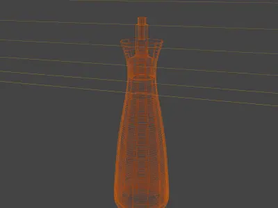 OIL BOTTLE Low-poly 3D model