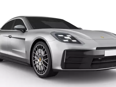 Porsche Panamera 2024 Low-poly 3D model