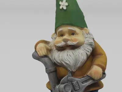 Garden Gnome 002 3D model